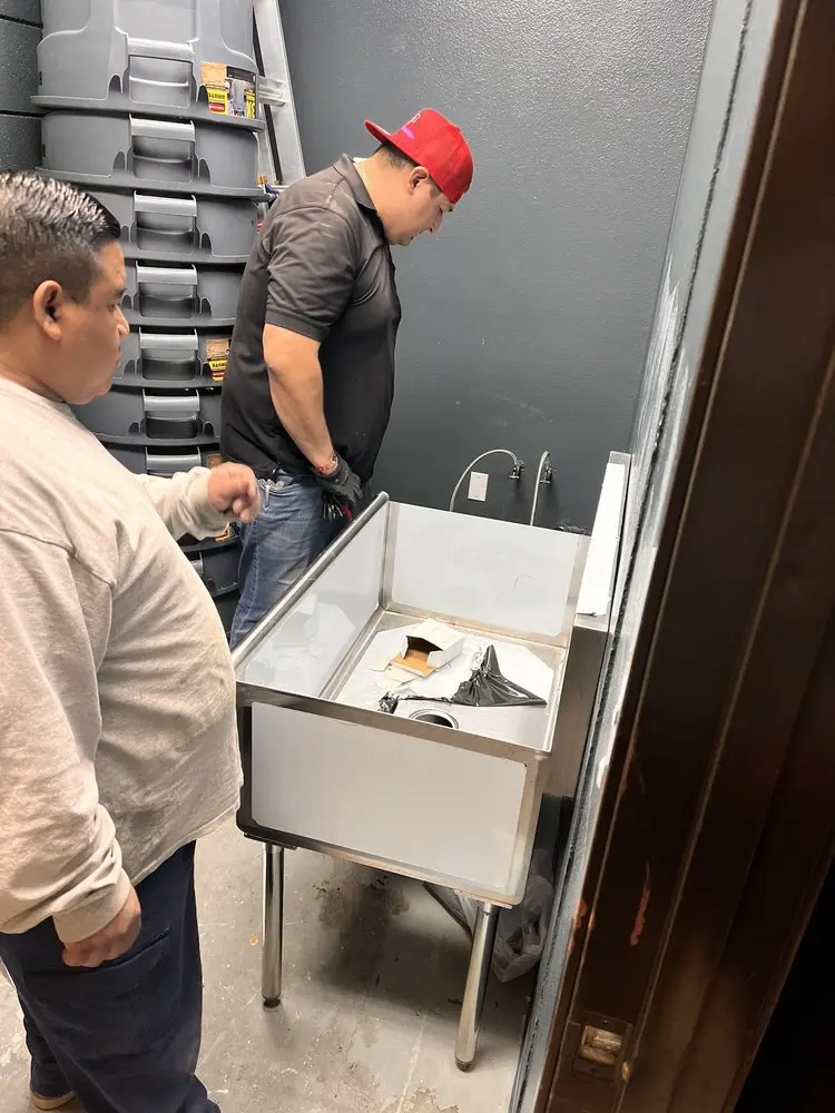 Commercial plumbing and sink installation in Bridgepoint
