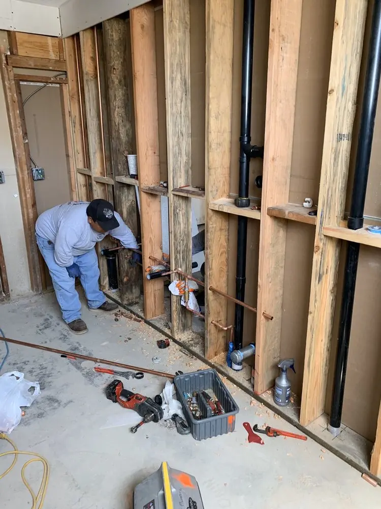 Commercial rough-in plumbing for Gas Line Repair in Bridgepoint